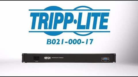 Tripp Lite 1U Rackmount Console with 17" LCD B021-000-17