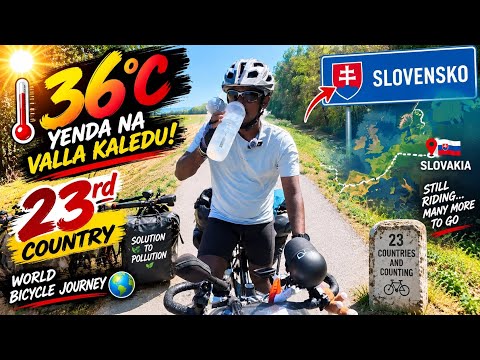 VLOG-67 36°C Heat Nearly Broke Me! 🥵 Cycling Into My 23rd Country 🇸🇰 | Slovakia Bicycle Journey