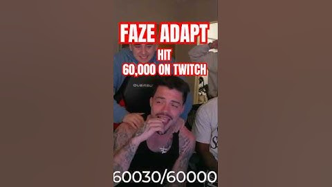 FaZe Adapt Hits 60K Twitch Subs — Day 9 Subathon #Shorts