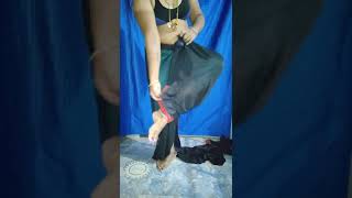 How I Try tying a saree like this while dancing, it will be a beautiful/ Akshita karthik official..