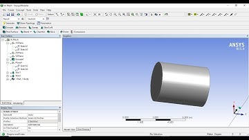 #Extrude #ANSYS #WorkBench #DesignModeler. How to extrude the closed profile in design modeler