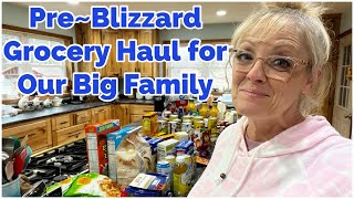 FAMilY OF 10 PRE~BLiZZARD GROCERY HAUL ❄