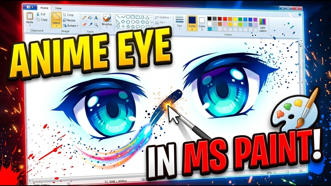 Anime Eye with MS Paint