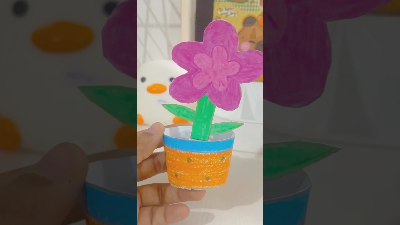 Ivory sheet into a flower pot 🌸 