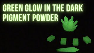 Creating Casts with Clear Epoxy Resin and Green Glow in the Dark Pigment powder