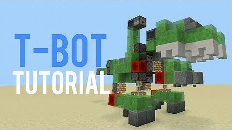 T-BOT=slime block robot t-rex tutorial (BEDROCK VERSION)
