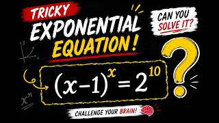 How to solve this tricky exponential equation (Step-By-Step)#ExponentialEquation #math 