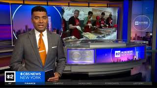 Lisa Rozner Of Cbs Reporting On The Hunger Alleviation Pack-A-Thon At Shearith Israel For Masbia