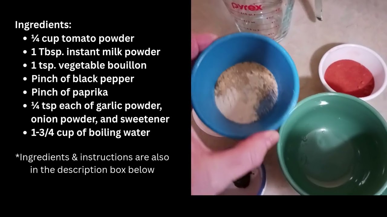 Use Your Preps - Make Tomato Soup from Powder