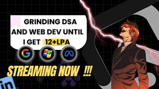 🔴 DAY  3 GRIND | Study With Me LIVE | DSA, LeetCode & Web Development | Road to 12+ LPA