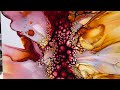 423. Fluid Art All ABLAZE--GORGEOUS Color Palette!!