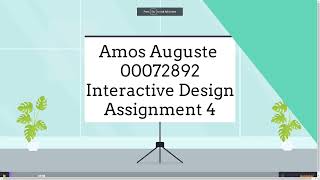 Interactive Design Assignment 4