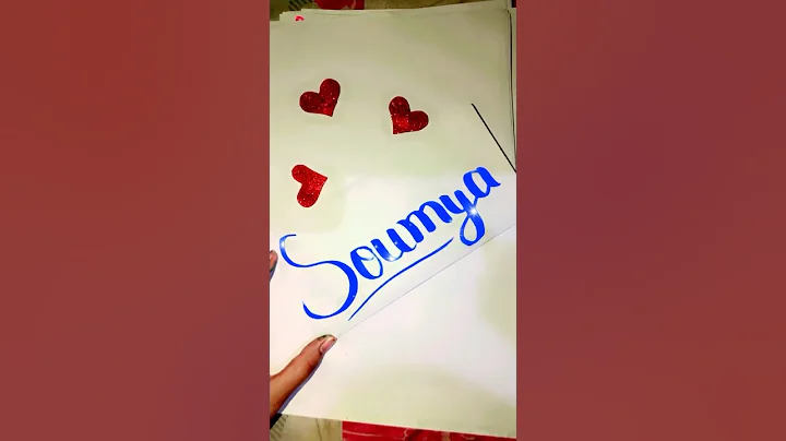 Soumya♥️ #viral #draw #trending #name #shortvideo #youtubeshorts #art #calligraphy #shorts #short