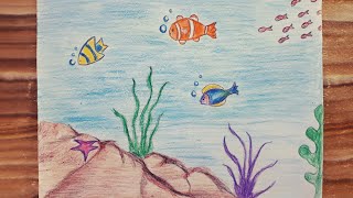 Underwater Drawing Fish Drawing Balık Çizimi Deniz Altı Çizimi 