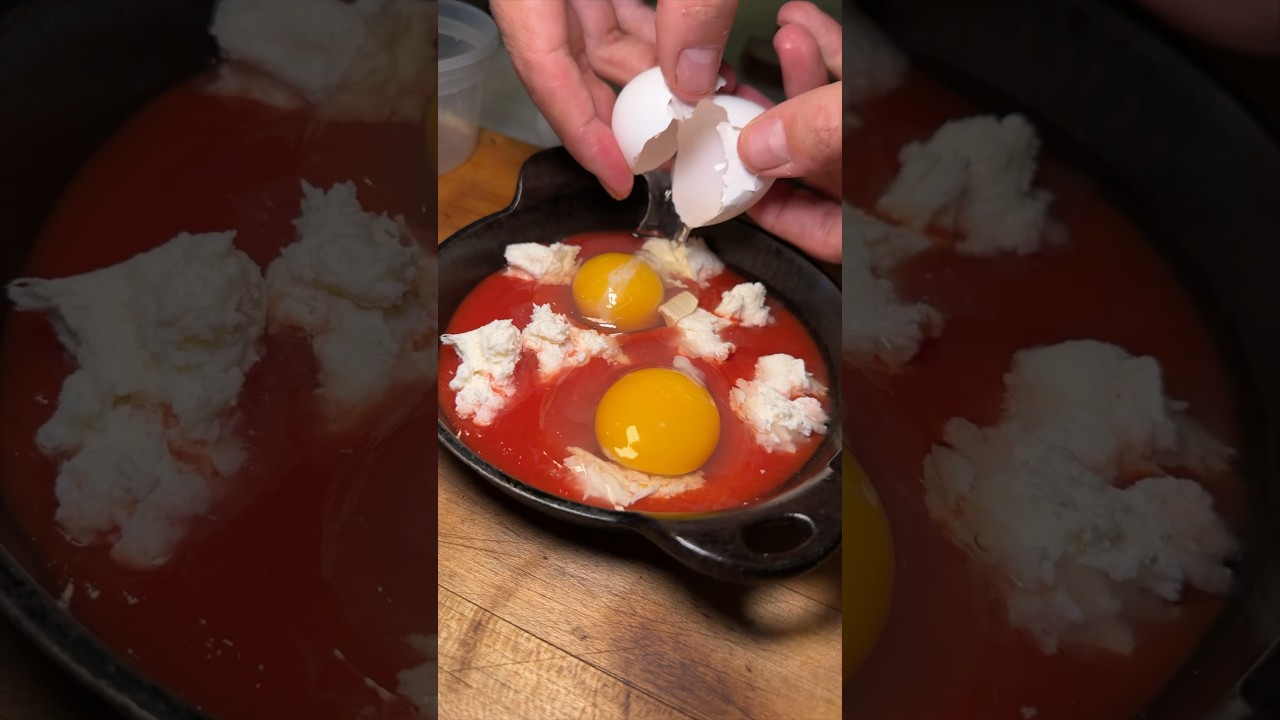 The BAKED EGGS from Speedy Romeo in Clinton Hill Brooklyn NYC! 🍳🍅🧀🔥 Yes, please. 👌 #DEVOURPOWER