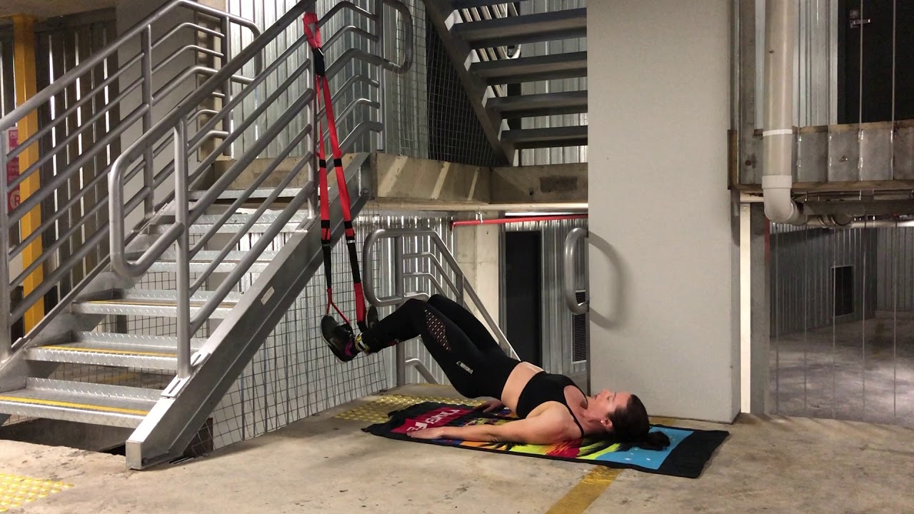 Suspension Trainer Bent Knee Bridge YouTube