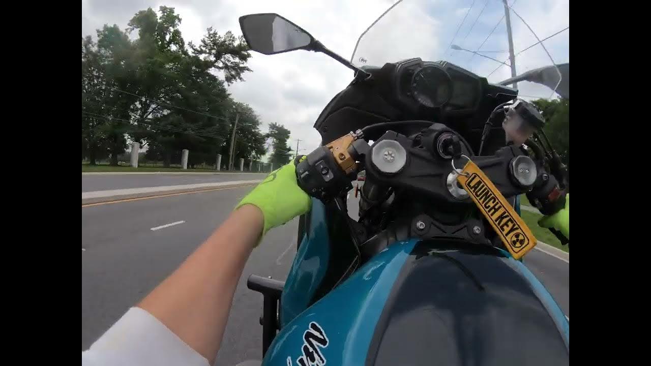 ZX6R Wheelies and Cruising on Backroads YouTube