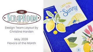 Design Team Layout for @TheScrapRoom | “Summer” | Carta Bella Lemonade FOTM | Sketch Challenge