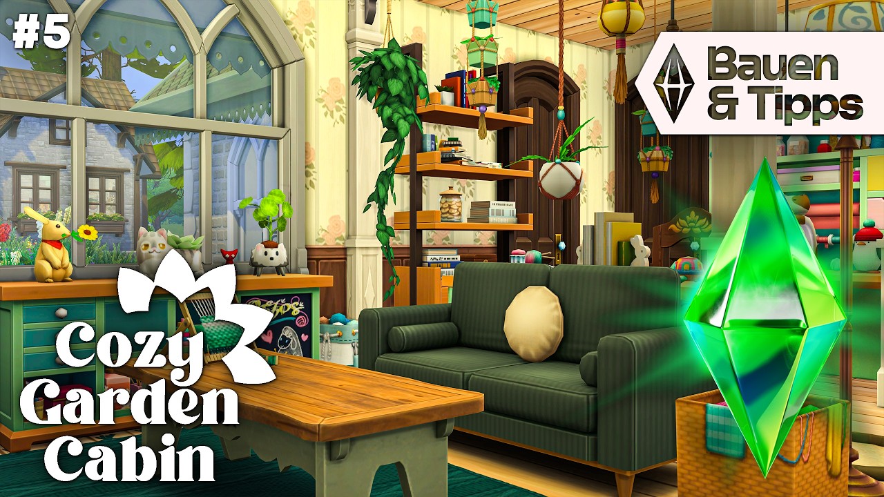 Gemütliches Haus für Oma mit Katze bauen! Die Sims 4 🏡 Cozy Garden Cabin #5