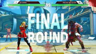 Street Fighter V Tournament: Defend the North 2016 Day 2  - Blitzman (Karin) vs Glitch (Necalli)