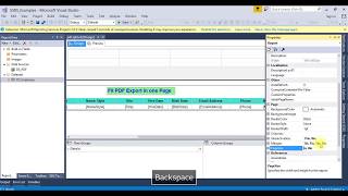 How to fit PDF export on one page in reporting services avoid column splitting to multiple pages