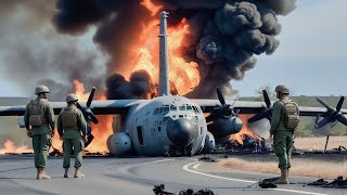 44 US C-130 aircraft carrying 200 tons of cluster bombs were hit by Russian missiles at the border