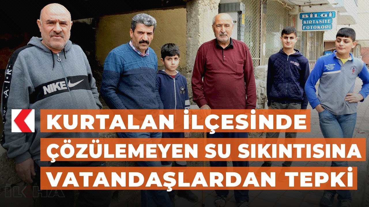 Kurtalan ilçesinde çözülemeyen su sıkıntısına vatandaşlardan tepki