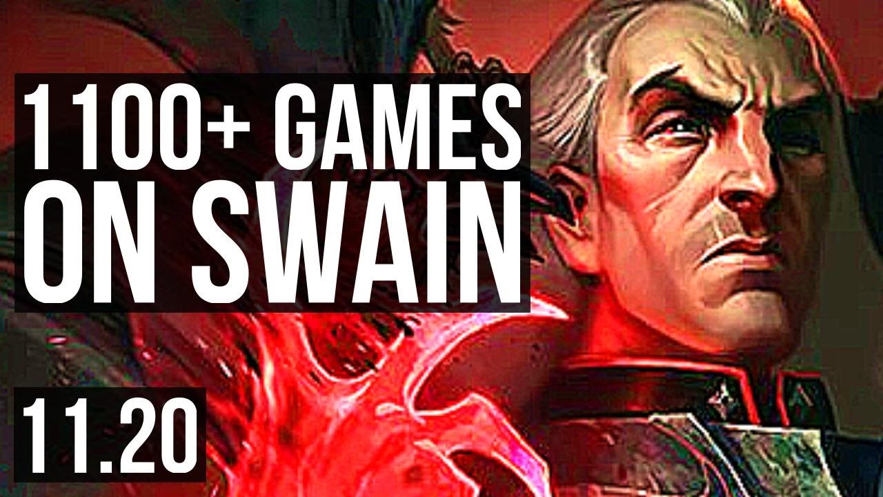 SWAIN & Nautilus vs APHELIOS & Braum (ADC) 6/0/9, 1100+ games, 1.0M