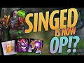 So I taught my client a new broken FLEET Singed Build for season 11... Challenger LoL Coach