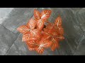 Cara Membuat Daun Hias Mini Plastik Kresek-How to Make Plastic Crackle Mini Decorative Leaves