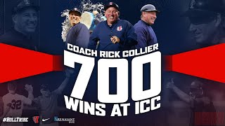 Coach Rick Collier honored for his 700th win as head coach of the Indians