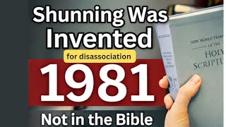 SHUNNING: What Jehovah’s Witnesses Enforce vs the BIBLE