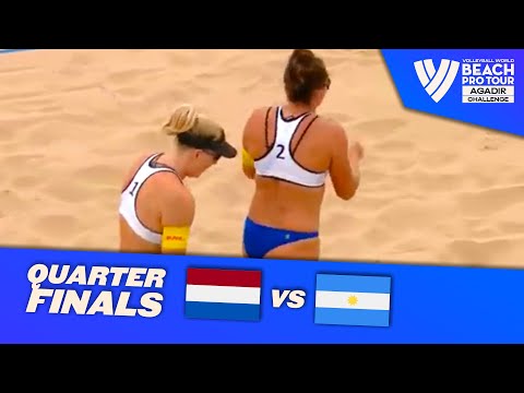 Piersma E./Van Driel, M. vs. Gallay/Pereyra - Quarter Final Highlights Agadir 2022 #BeachProTour