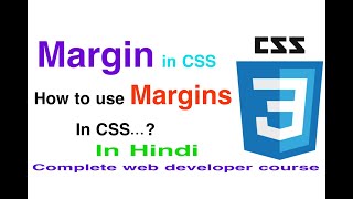 Margin In CSS3 || How to use Margin || In Hindi || YT Coding