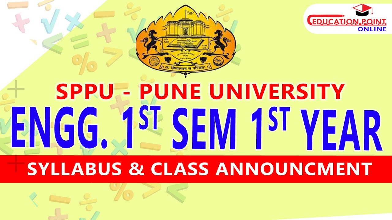 Engineering 1st Year 1st Semester Syllabus Sppu Pune University