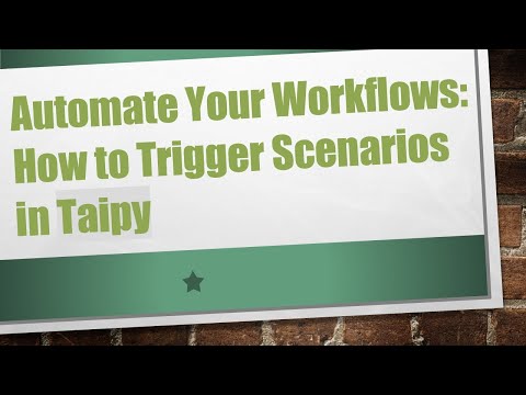 Automate Your Workflows: How to Trigger Scenarios in Taipy