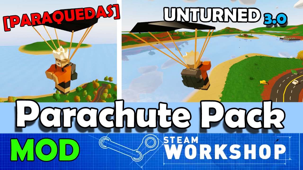 Unturned MOD: Parachute Pack (PARAQUEDAS)