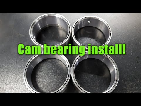 Installing cam bearing spacers and bearings on the 3900! - YouTube