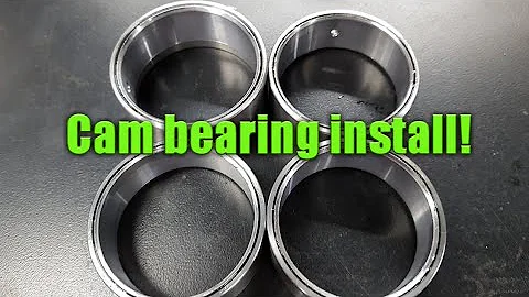 Installing cam bearing spacers and bearings on the 3900!