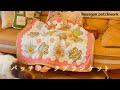 お花のパッチワークブランケット【ヘキサゴンパッチワークhexagon patchwork】