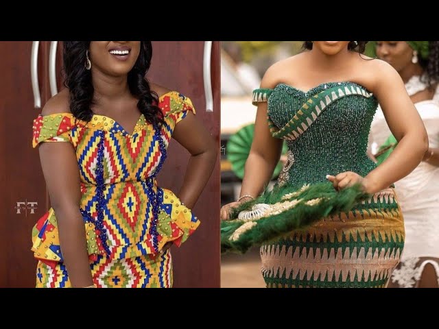 Stunning Kente Wedding Dresses For Ghana Brides #African Traditional Wedding  Styles - Youtube