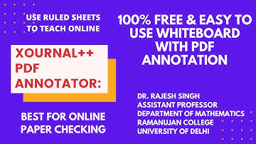 XOURNAL++ PDF ANNOTATOR: BEST FOR ONLINE PAPER CHECKING