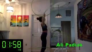 World Record: Longest Hoop Head Balance while Multi-Hooping 5 Hoops (2:09)