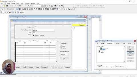 Membuat Form dengan Visual FoxPro