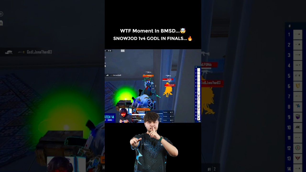 Wtf Moment In Bmsd..🥶SnowJod 1v4 Godlike🔥