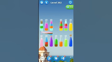 Water Sort Puzzle Game Level 362 #watersortpuzzle #watersortgame #mobilegame #colorpuzzle #games