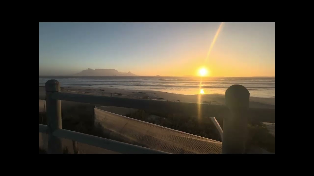 South African beach | Cape Town sunset walk in Tableview.