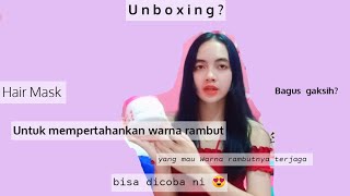 Unboxing perawatan rambut masker rambut MATRIX BIOLAGE ORCHID colourlast wangiii nya enak parahhh🙆