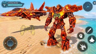Red Starscream Transformers: Jet Robot City Battle 2026 Part 2 - Android Gameplay screenshot 2