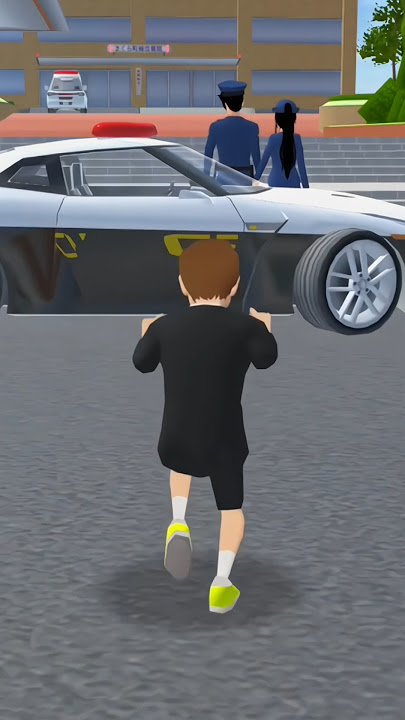 Dia mencoba mencuri sepeda polisi👮👦 #sakuraschoolsimulator​​​ #sakura​​​ #shorts​​​ #youtubeshort​